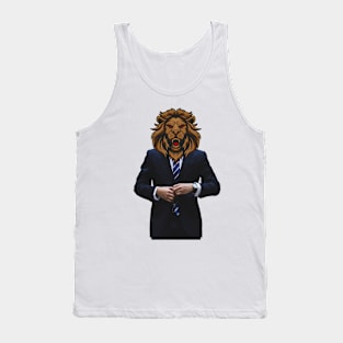 Man with lion head Tank Top